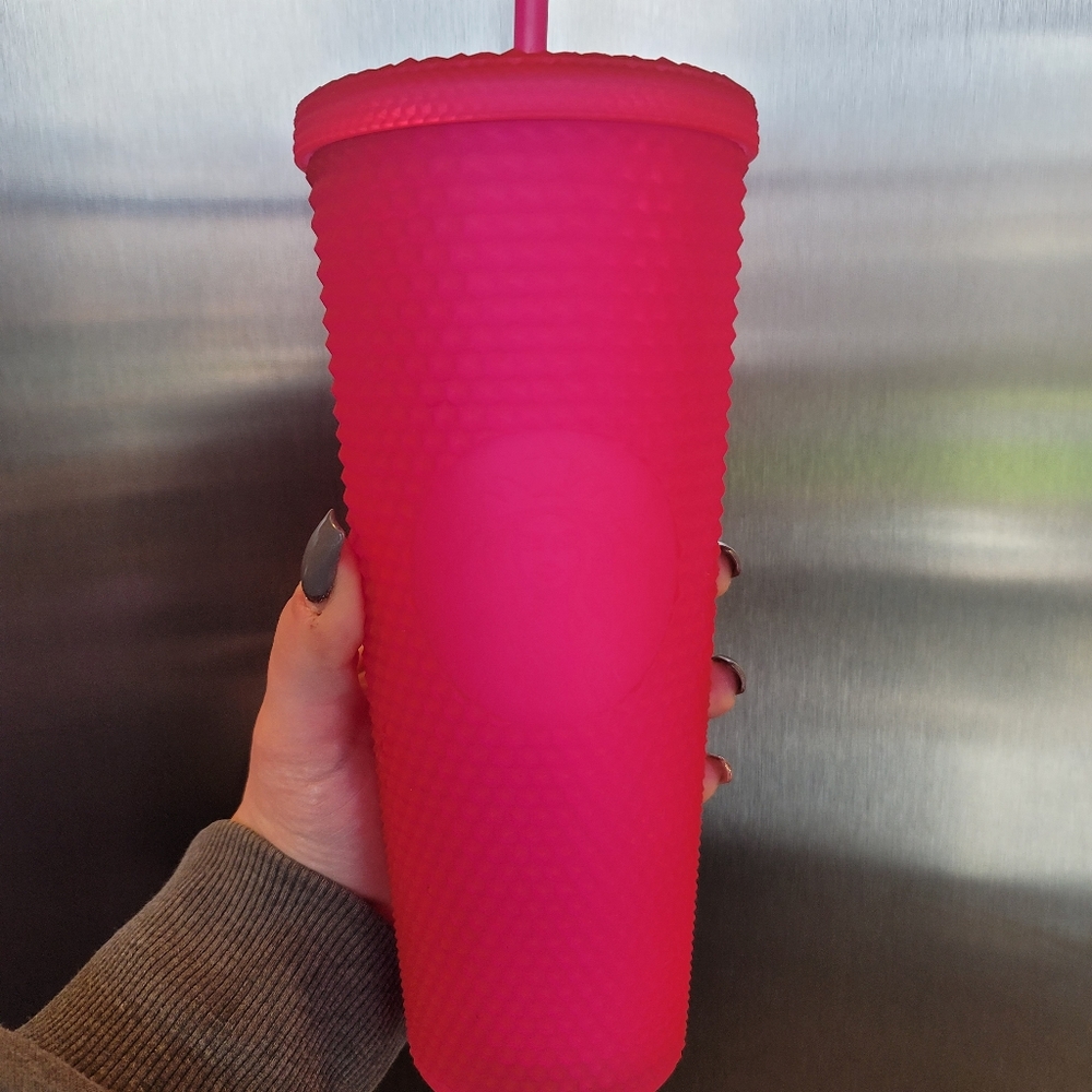 Pink Studded Starbucks Cup